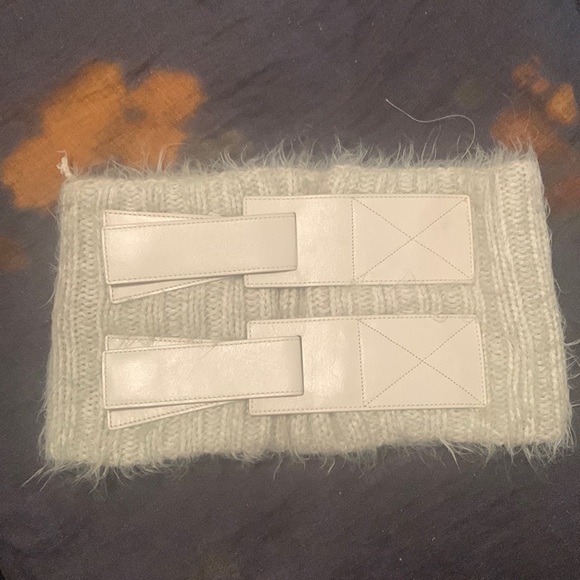 Reed Krakoff Leather and knit uniscarf - Picture 3 of 11